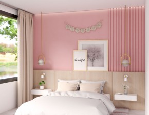 TIPs trang trí phòng ngủ màu hồng tinh tế
