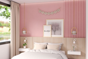 TIPs trang trí phòng ngủ màu hồng tinh tế